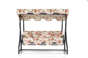 Balansoar cu 3 locuri Ruta 10 Multicolor 200x165x110 cm - Img 2