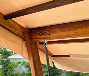 Balansoar cu 3 locuri Sia 2400 Bej 236x190x175 cm - Img 15