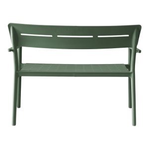 Banca pentru doua persoane Cadrin, Verde inchis, 60x117x83 cm - Img 5