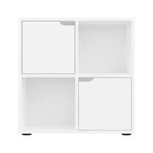 Biblioteca Bookel, Pako World, Alb, 59x27x60 cm - Img 3