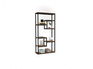 Biblioteca Emina Walnut-Negru - Img 2