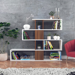 Biblioteca Karlin - Alb, Walnut