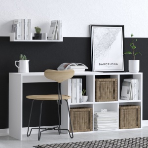 Birou Jack Alb 74x145x45 cm - Img 2