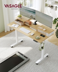 Birou reglabil Vasagle Galben 120x60x131.5 cm - Img 2