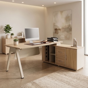 Birou Stark, Bej, 160x80x75 cm