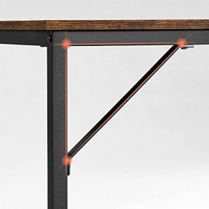 Birou, Vasagle, Negru , 120x60x75 cm - Img 6