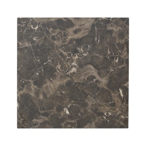Blat de masa Verhia, Pako World, Gri inchis, Aspect marmura, 12 mm, 60x60 cm