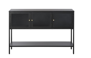 Bufet CARMEL, Negru, 40x88x132 cm