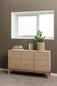 Bufet Linley, Alb, 80x135.4x40 cm - Img 3