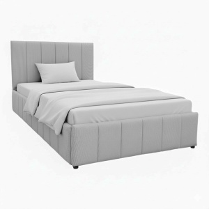 Cadru de pat cu somiera si deopzitare telescopica V2 Snuggle Gri 128x212x100 cm