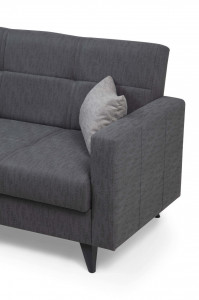 Canapea extensibila 2 locuri Nabulsi Gri inchis 127x46 cm - Img 3