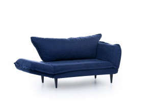 Canapea extensibila 2 locuri Rahim Albastru 150x80 cm - Img 6