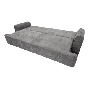 Canapea extensibila 3 locuri cu spatiu de depozitare Storida, Gri, 94x255x92 cm - Img 6