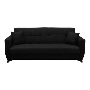 Canapea extensibila cu spatiu de depozitare Modesto, Gri/Antracit, 215x75x85 cm - Img 5