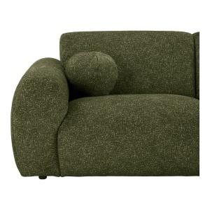 Canapea lounge dreapta Clyde, Verde masliniu, 109x177x300x75 cm