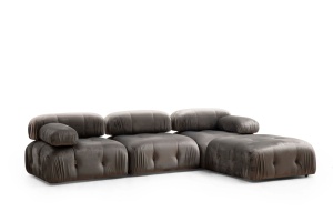 Canapea modulara Bubble Gri 95x95x75 cm - Img 3