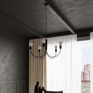 Candelabru 3 Piccolo Negru 45x45x100 cm - Img 6