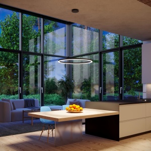 Candelabru LED Oda Negru 3000K 80x80x120 cm - Img 12