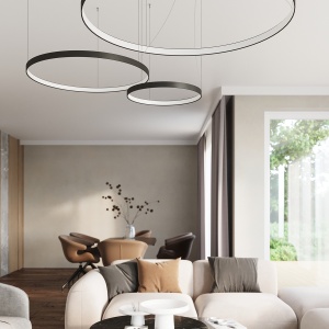 Candelabru LED Rio Negru 4000K 55x55x150 cm - Img 13