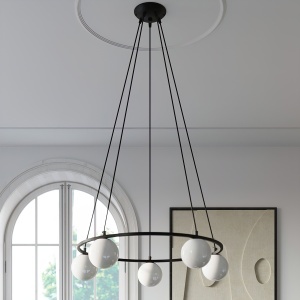 Candelabru Yoli Negru 65x65x98 cm - Img 7