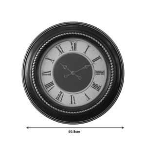 Ceas de perete Retta Pako World Negru 60.8x60.8x5.6 cm - Img 2