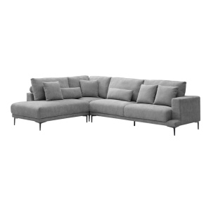 Coltar dreapta Maliva, Gri, 280x210x100 cm - Img 2