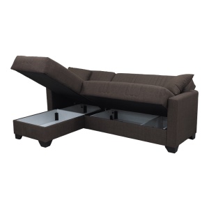 Coltar extensibil reversibil, Stashio, Maro, 202x143x84 cm - Img 3