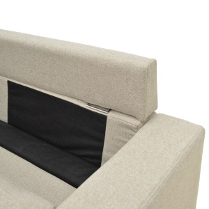 Coltar reversibil, Maneli, Bej, 76x196x74 cm - Img 7