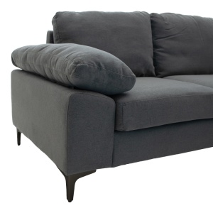 Coltar stanga, Cohen, Gri inchis, 240x159x83 cm - Img 3