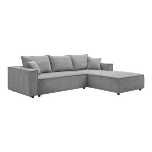 Coltar stanga Maden, Gri, 279x203x90 cm - Img 2