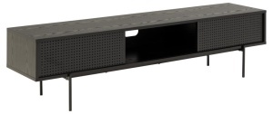 Comoda TV Angus, Negru, 44.5x180x40 cm - Img 3