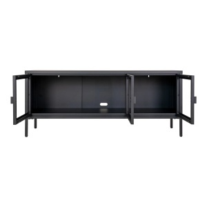 Comoda TV Brisbane, Negru, 40x130x55 cm