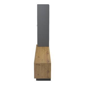 Comoda TV cu dulap, Tilveo, Stejar, 230x41.5x180 cm - Img 6
