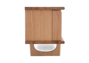 Comoda TV FLOW, Stejar deschis, 40x57x180 cm - Img 4