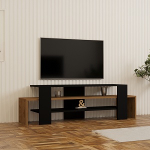 Comoda TV, Lenour, Pako, Negru 150x35x45 cm