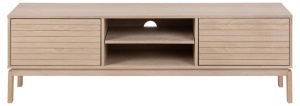 Comoda TV Linley, Alb, 50x160x40 cm - Img 5