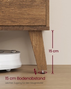 Comoda TV Miranta, Maro miere, 147x39x50.1 cm - Img 5