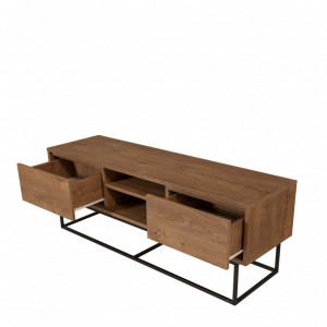 Comoda TV Rodez 140 Walnut-Negru - Img 4