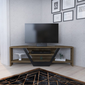 Comoda TV Sares - Oud Oak, Negru