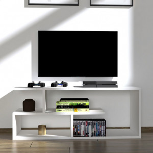 Comoda TV Waldo Alb 100x29.5x40 cm - Img 3
