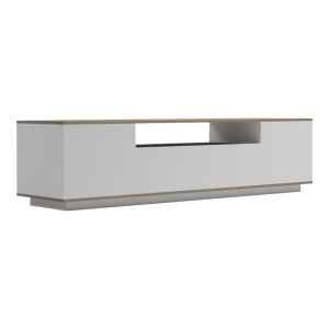 Comoda TV Winey Alb 180x44.5x44.5 cm - Img 3