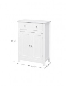 Comoda, Vasagle, BBC61WT, Alb, 60 x 30 x 80 cm - Img 6