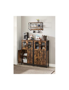 Consola depozitare, Vasagle, Maro Rustic, LSC260B01, 30 x 60 x 108 cm - Img 7