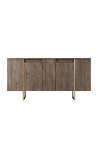 Consolă Luxe Nuc 160x35x80 cm - Img 9