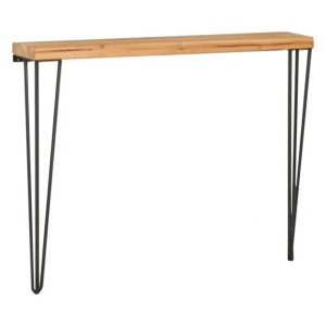 Consola Tetty Negru 90x14x75 cm - Img 2
