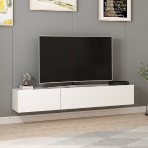 Consola TV Rigel Alb 180x30x32 cm - Img 2