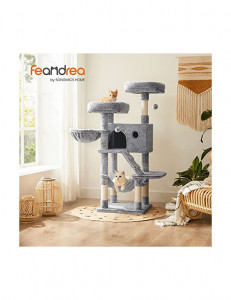 Copac pentru pisici, Feandrea, PCT162W01, Gri, ‎49 x 49 x 135 cm - Img 2