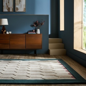 Covor Apex Border Wool Turcoaz 160x230 cm