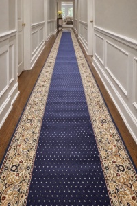 Covor biserica Traversa, Lotos, Bleumarin, 80x700 cm, Delta Rada 588 808