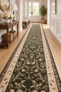 Covor biserica Traversa, Lotos, Verde, 80x800 cm, Delta Lotos 523 310